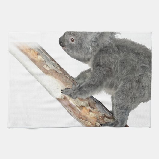 Koala beim Profil-Klettern Handtuch (Horizontal)