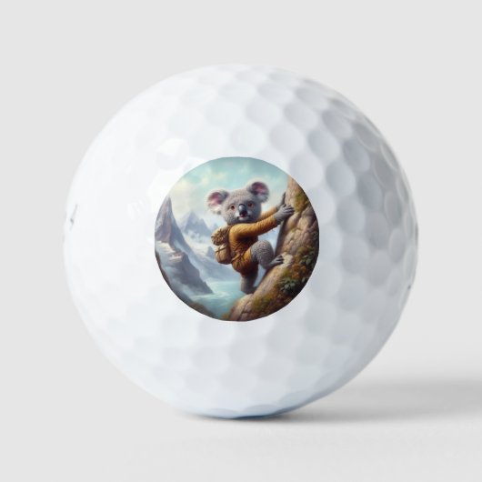 Koala Bergsteigen Golfball (Vorderseite)