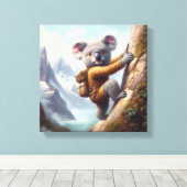 Koala Bergsteigen Leinwanddruck (Insitu (Holzboden))