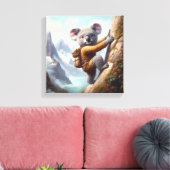 Koala Bergsteigen Leinwanddruck (Insitu (Wohnzimmer))