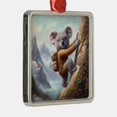 Koala Bergsteigen Ornament Aus Metall (Rechts)