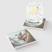 Koala Bergsteigen Steinuntersetzer (Seitenansicht)