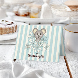 Koala Birthday / Baby Boy Dusche Vielen Dank Karte