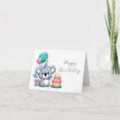 Koala Birthday Card (Vorderseite)
