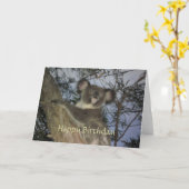 Koala Birthday Card Karte (Gelbe Blume)