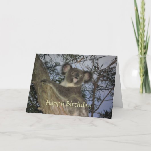 Koala Birthday Card Karte (Vorderseite)