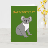 Koala Birthday Card Karte (Gelbe Blume)