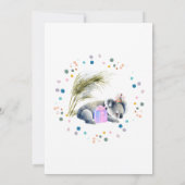 Koala Birthday Einladung (Rückseite)