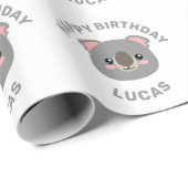 Koala Birthday Geschenkpapier (Rolleneckpunkt)