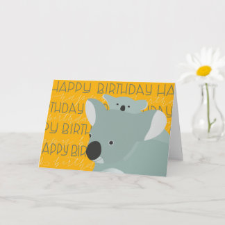 Koala Birthday Karte