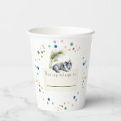 Koala Birthday Paper Cups Pappbecher (Rückseite)