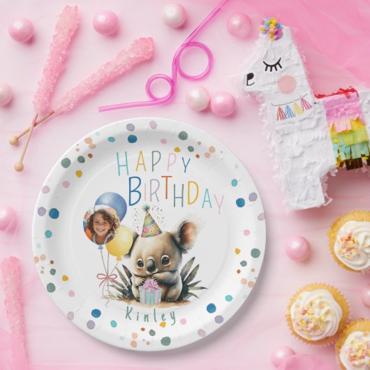 Koala Birthday Paper Tellers Pappteller (Party)