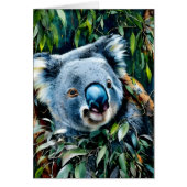 Koala Blank Inside Grußkarte (Vorne)