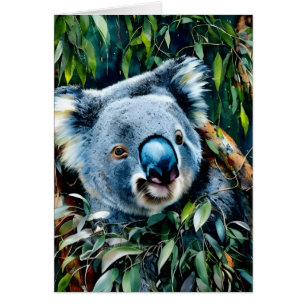 Koala Blank Inside Grußkarte