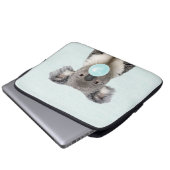 Koala Blasa a Blue Bubble gum Laptopschutzhülle (Vorne Knopf)