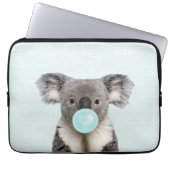 Koala Blasa a Blue Bubble gum Laptopschutzhülle (Vorderseite)