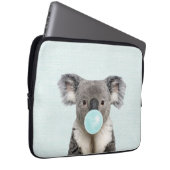 Koala Blasa a Blue Bubble gum Laptopschutzhülle (Vorne Rechts)