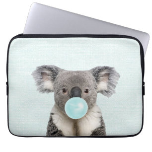 Koala Blasa a Blue Bubble gum Laptopschutzhülle