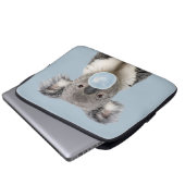 Koala Blasst ein blaues Blasen-Kaugummi-Poster Laptopschutzhülle (Vorne Knopf)