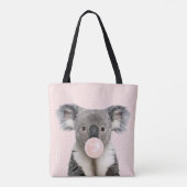 Koala bläst rosa Kaugummi Tasche (Rückseite)