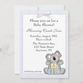 Koala-Blöcke Einladung (Vorderseite)