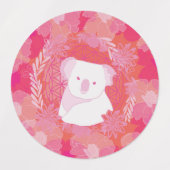 Koala Blume des Lebens Etiketten (Design 2)