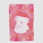 Koala Blume des Lebens Golfhandtuch (Vorderseite)