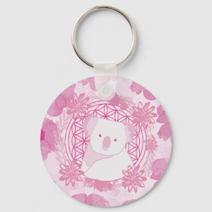 Koala Blume des Lebens Schlüsselanhänger