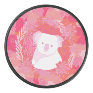 Koala Blüte des Lebens Eishockey Puck