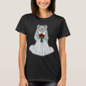 Koala-Braut-Rosenehe T-Shirt (Vorderseite)