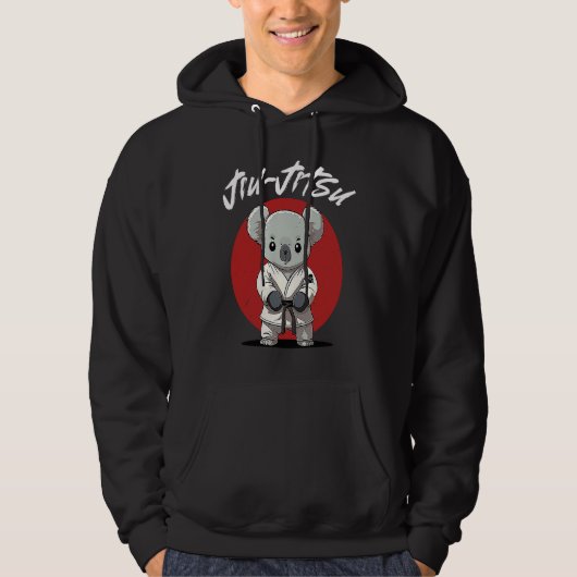 Koala Brazilian Jiu Jitsu MMA Grappling Hoodie (Vorderseite)
