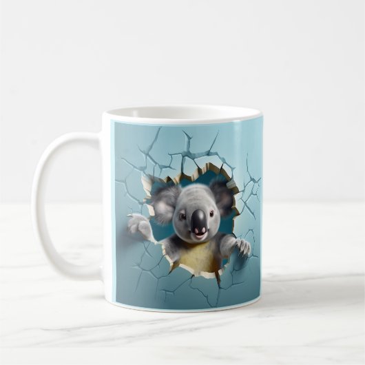 Koala Breaking Out Coffee, Tee, Kakao-Tasse, Cup Kaffeetasse (Links)