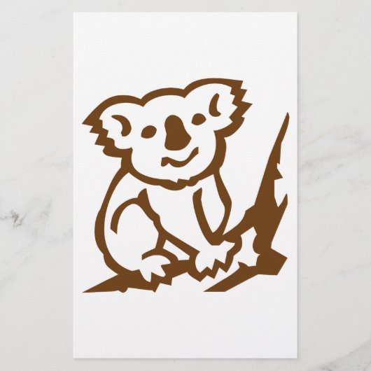 Koala Briefpapier (Vorderseite)