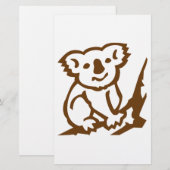 Koala Briefpapier (Vorne/Hinten)
