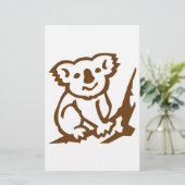 Koala Briefpapier (Stehend Vorderseite)