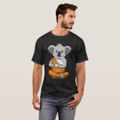 Koala Buddha trinkt Tee Zen Yoga Meditation (Vorne ganz)