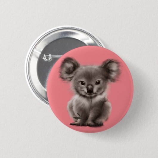 Koala Button (Vorne & Hinten)