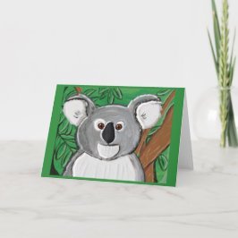Koala by Joel Anderson Small Greeting card Karte