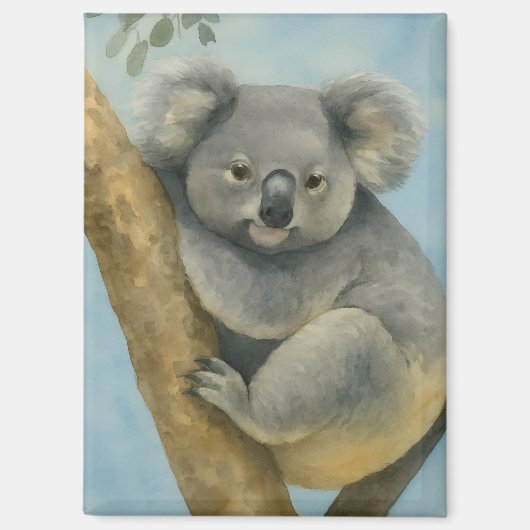 Koala Calm - Wasserfarbenwelt Magnet (Vorderseite)