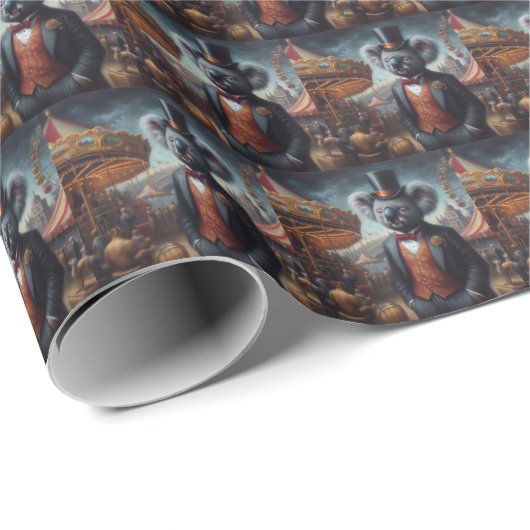 Koala Carnival Geschenkpapier (Rolleneckpunkt)