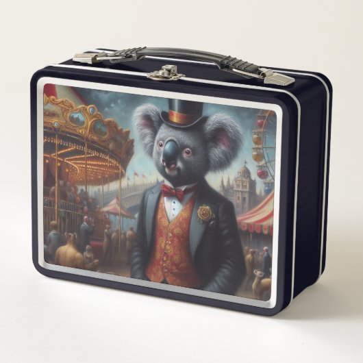 Koala Carnival Metall Brotdose (Vorderseite)