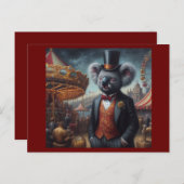 Koala Carnival Postkarte (Vorne/Hinten)