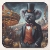 Koala Carnival Rechteckiger Pappuntersetzer (Vorderseite)