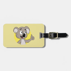 Koala Cartoon Gepäckmarke Gepäckanhänger