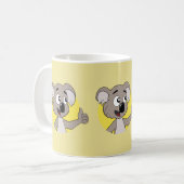 Koala Cartoon Kaffeemaschine Tasse (Vorderseite Links)