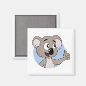 Koala-Cartoon-Magnet Magnet (Vorderseite/Rückseite)