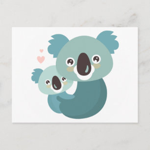 Koala-Cartoon Postkarte
