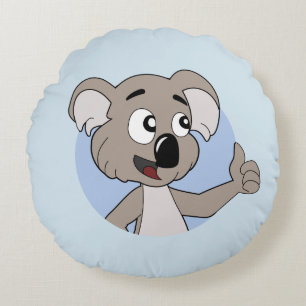Koala Cartoon Rundkissen Rundes Kissen