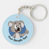 Koala Cartoon Schlüsselanhänger (Rückseite)