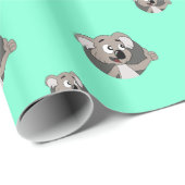 Koala Cartoon Wrapping Paper Geschenkpapier (Rolleneckpunkt)
